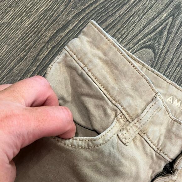 American Eagle Womens High-Rise Jegging Jeans Next Level Stretch Tan Size 4 - Picture 12 of 12